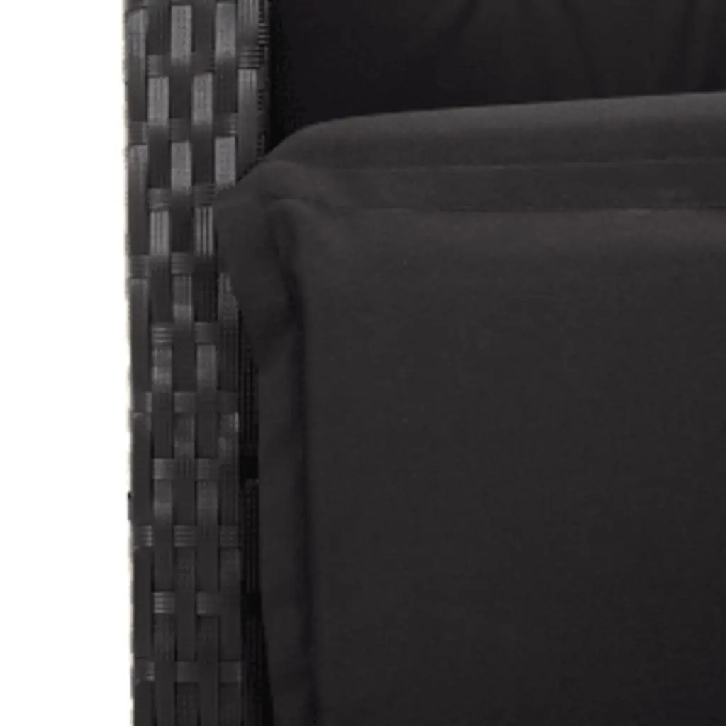 7 Piece Black Poly Outdoor Dining Set