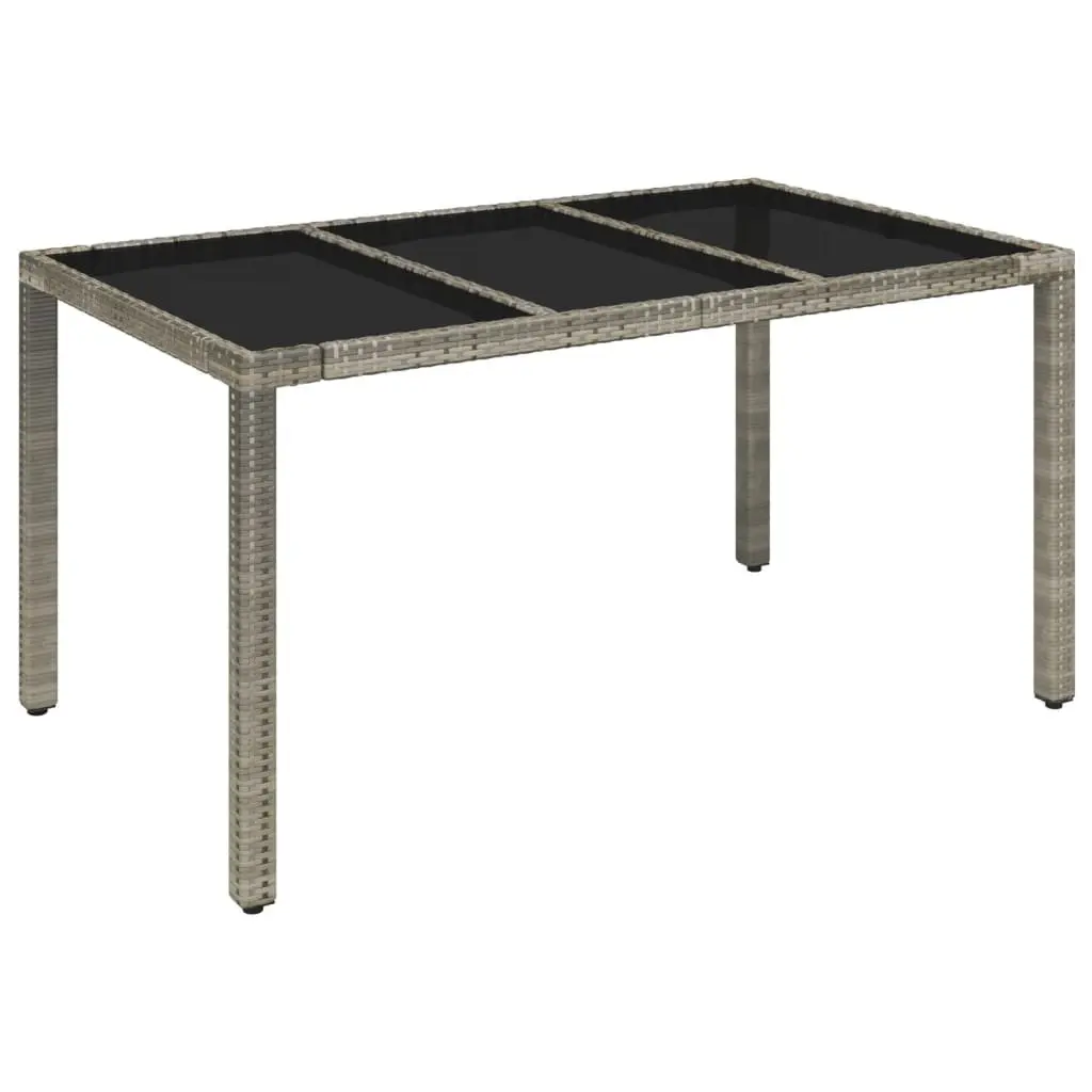 5 Piece Outdoor Rattan Dining Set with Cushions