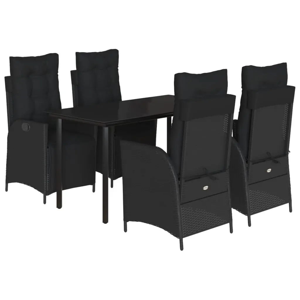 5 Piece Garden Dining Set with Cushions