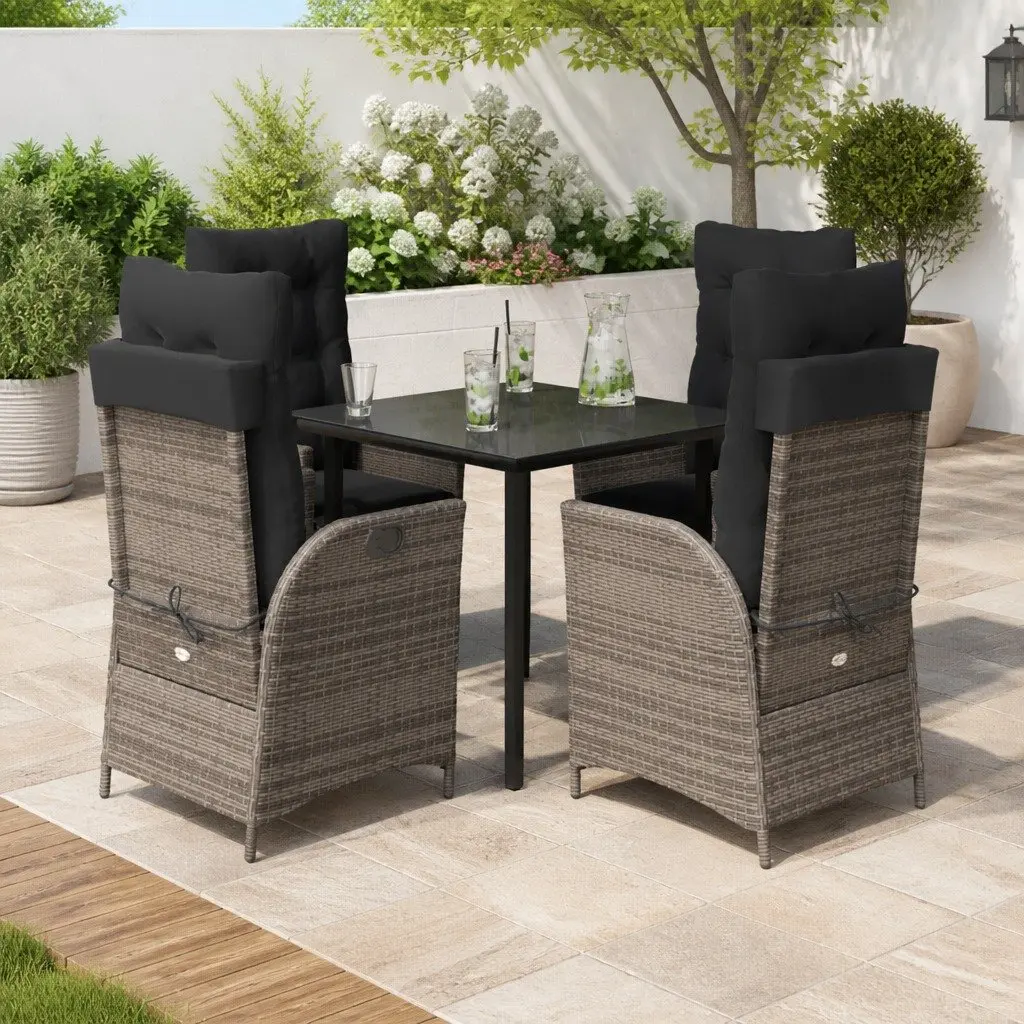 5 Piece Garden Dining Set for Outdoor Use