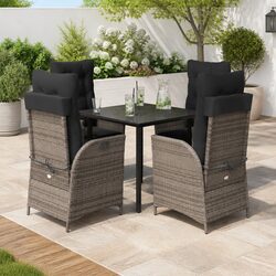 Durable 5 Piece Garden Dining Set for Outdoor Use