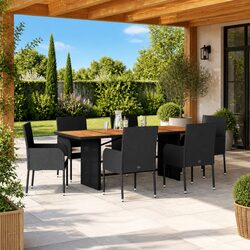 Durable 7 Piece Outdoor Dining Set with Cushions