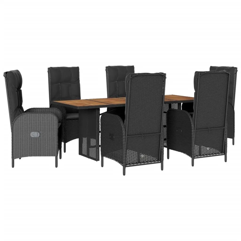 7 Piece Outdoor Dining Set with Cushions