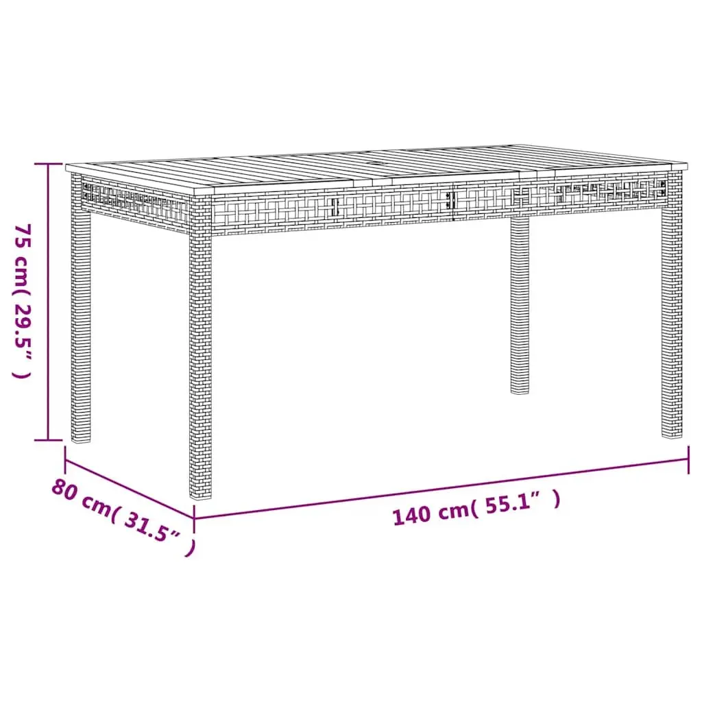 3 Piece Black Patio Dining Set with Cushions