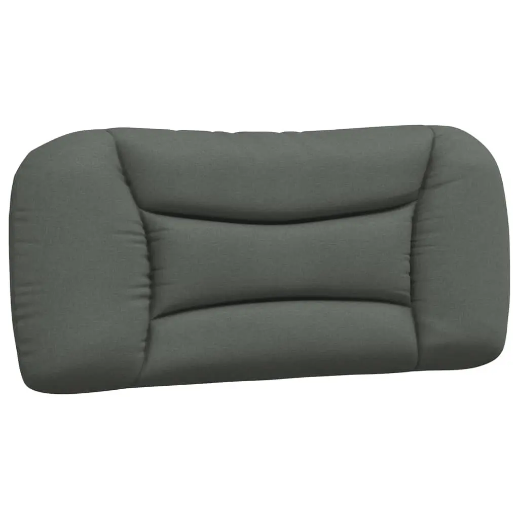Dark Grey Fabric Bed Frame with LED Lighting 90x190 cm