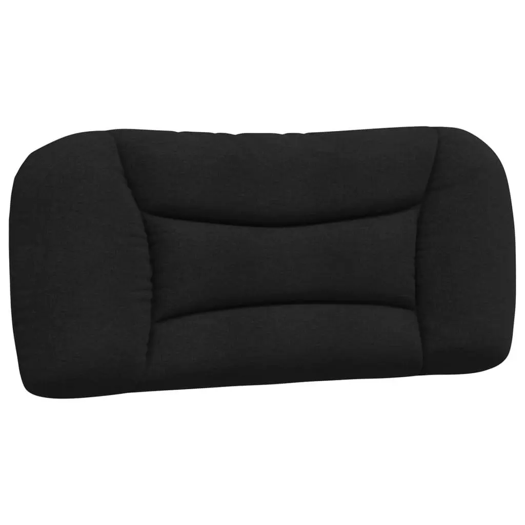 Black Fabric Bed Frame with LED Lighting 90x190 cm