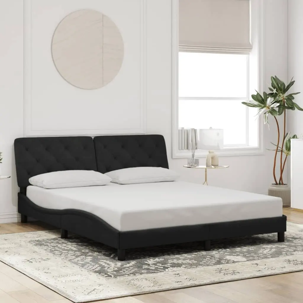 Queen Bed Frame with Integrated LED Lights