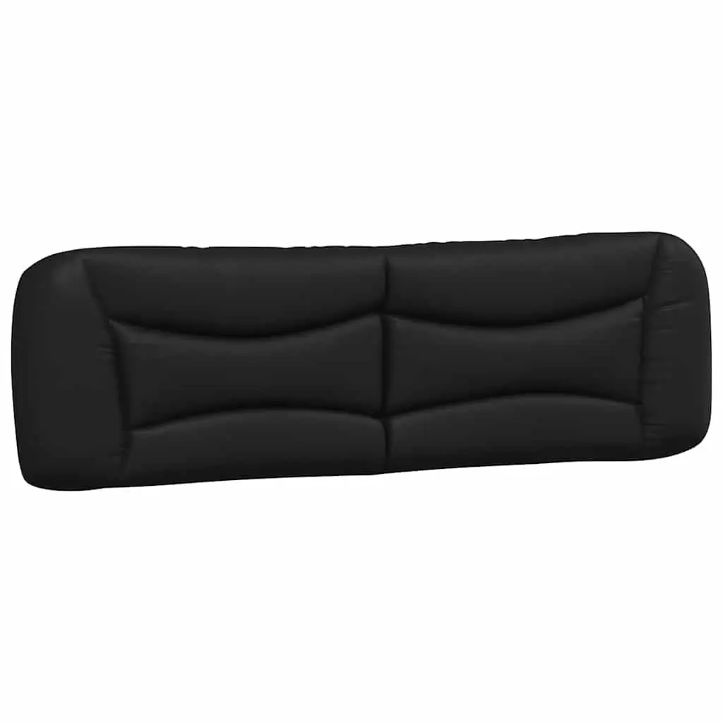 Black Bed Frame with Colourful LED Strip Lights Faux Leather Headboard 180x200cm
