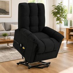 Electric Lift Massage Chair with Vibration and Reclining