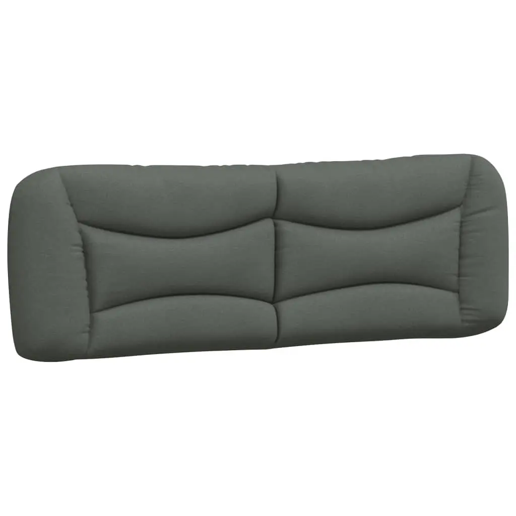 Queen Bed Frame with Grey Fabric Headboard and LED Lights