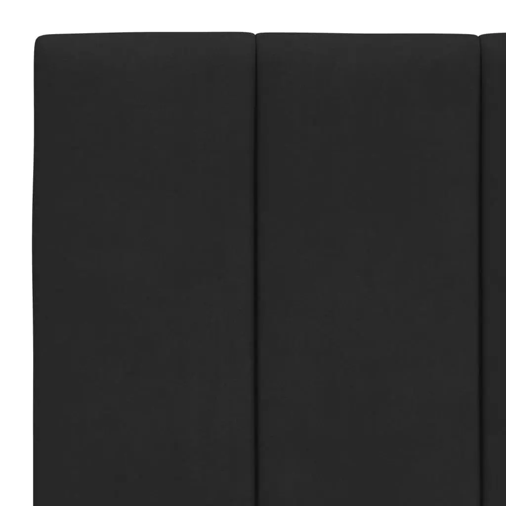 Black Velvet King Single Bed Frame with LED Lights