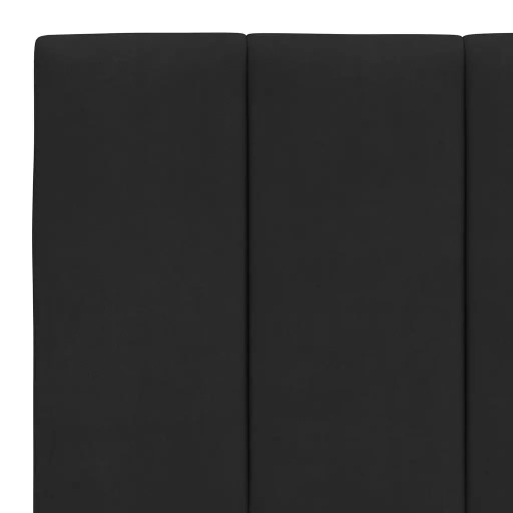 Queen Bed Frame Velvet 152x203 cm Black with LED Lights