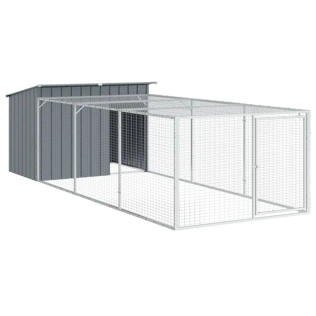Anthracite Dog House with Extended Run
