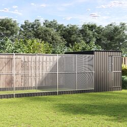 Durable Large Bird Aviary with Extension Silver Steel Mesh 911cm