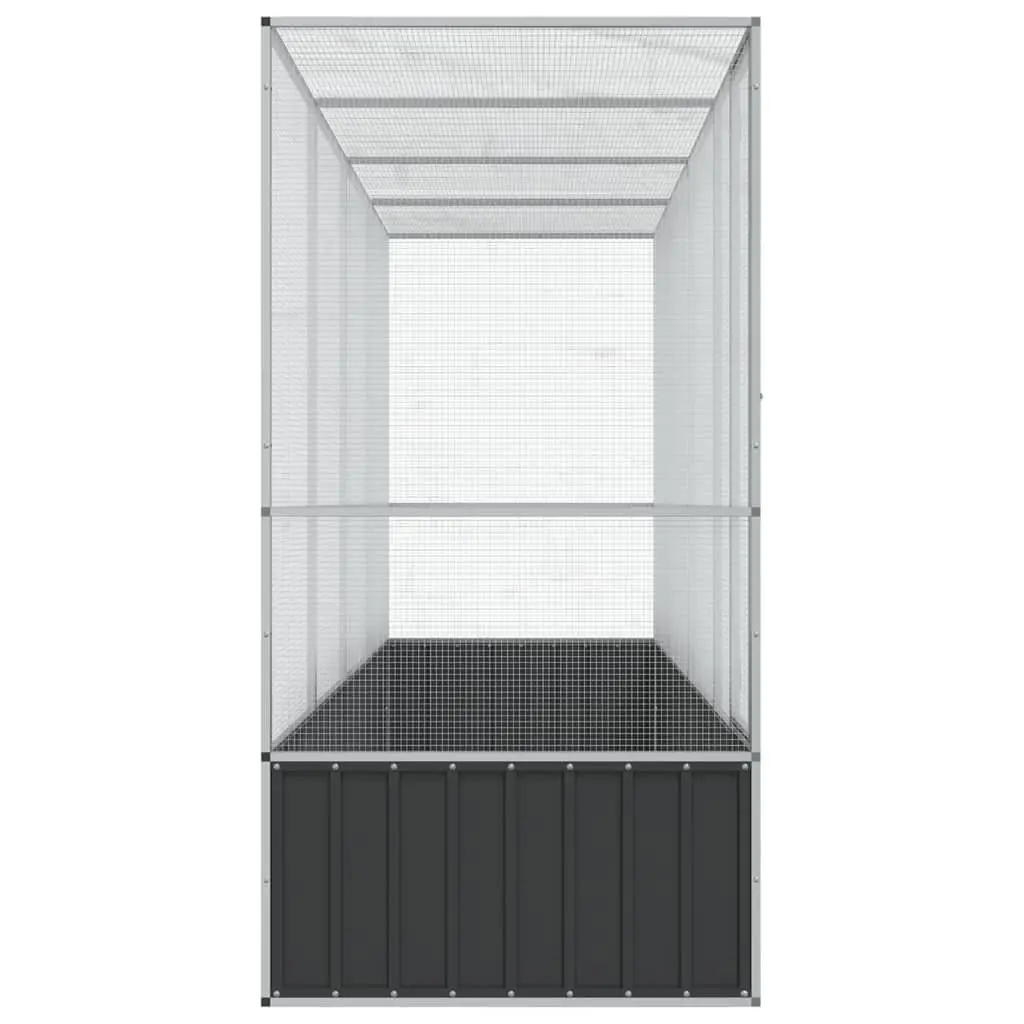 Bird Aviary Large Galvanised Steel Mesh Cage Silver