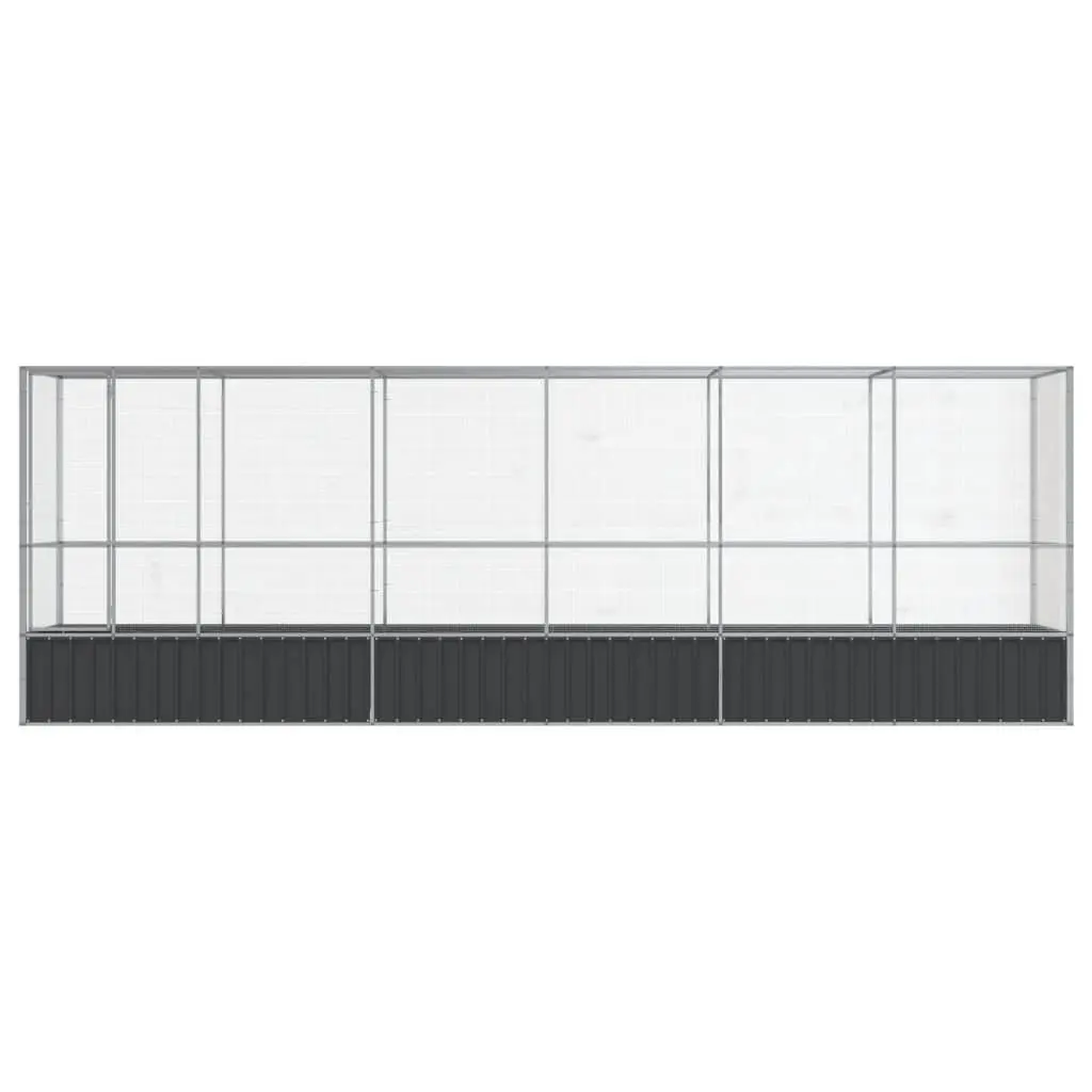 Bird Aviary Steel Mesh Enclosure Large Silver