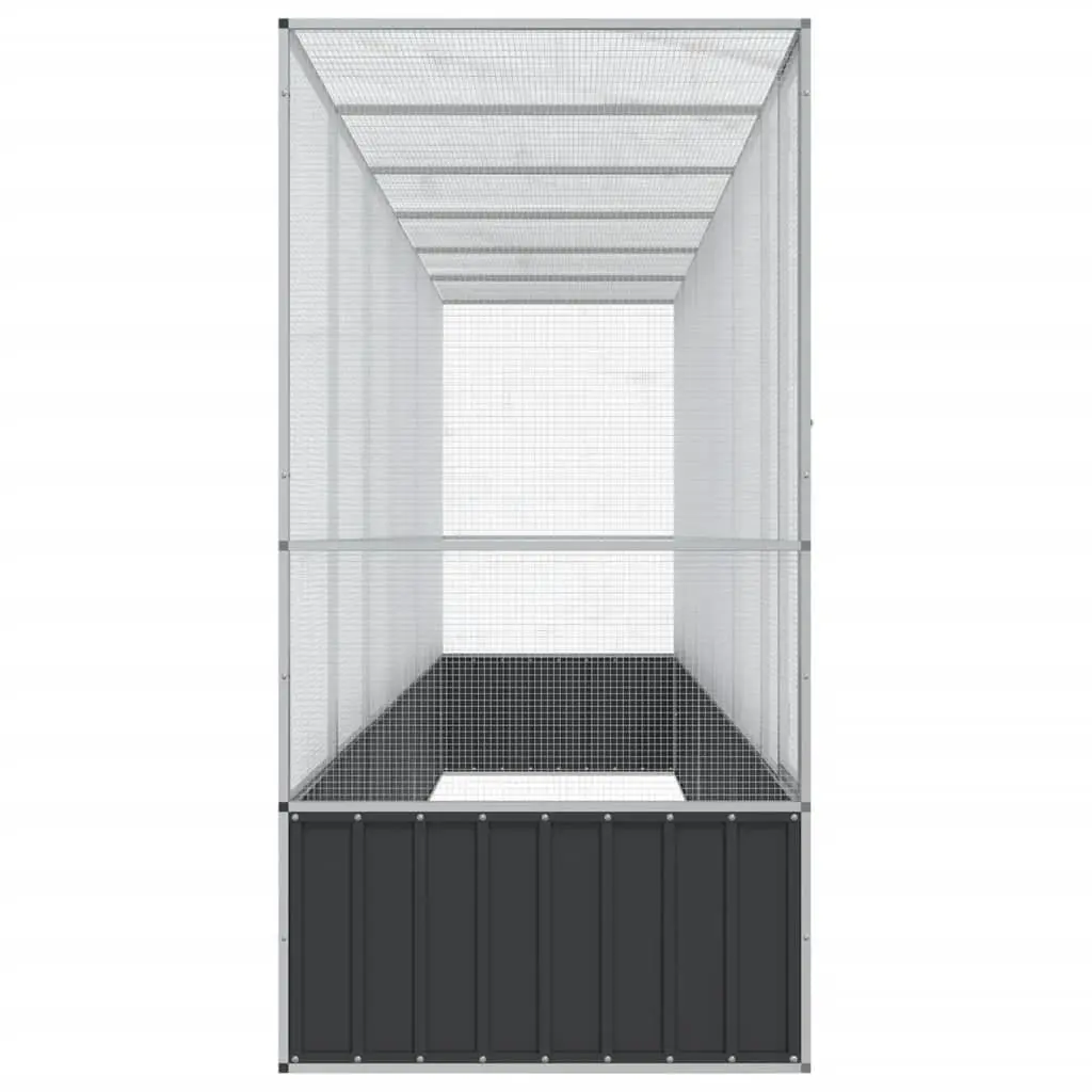 Bird Aviary Steel Mesh Enclosure Large Silver