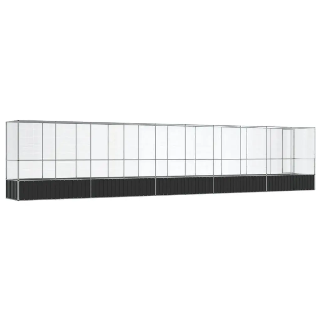 Bird Aviary Steel Mesh Large Outdoor Flight Pen Silver