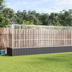 Premium Large Bird Aviary with Extension Silver Steel Mesh
