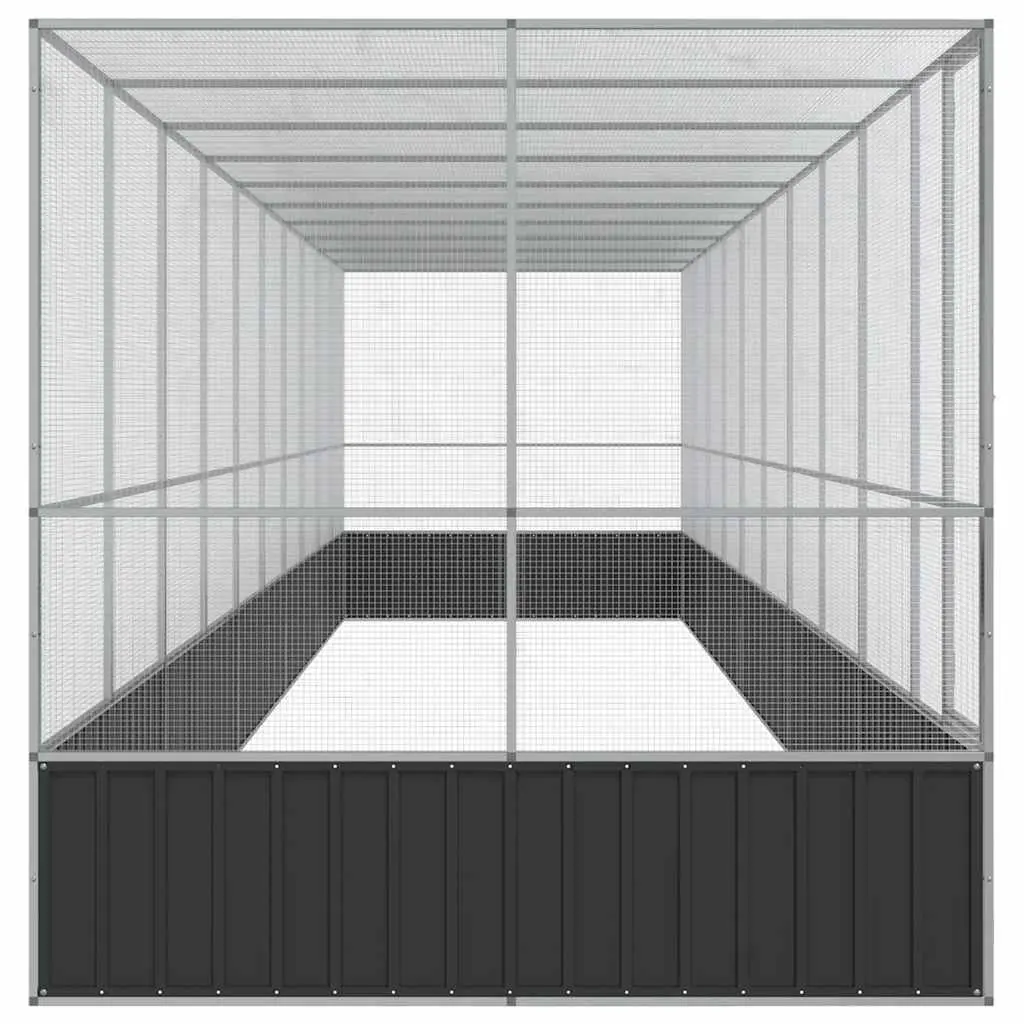 Large Bird Aviary with Extension for Safe Flight