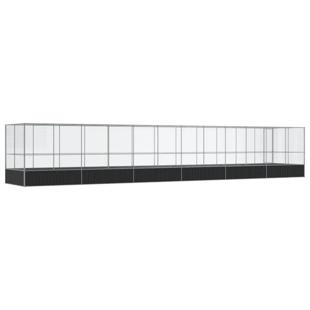 Large Bird Aviary with Extension for Outdoor Use