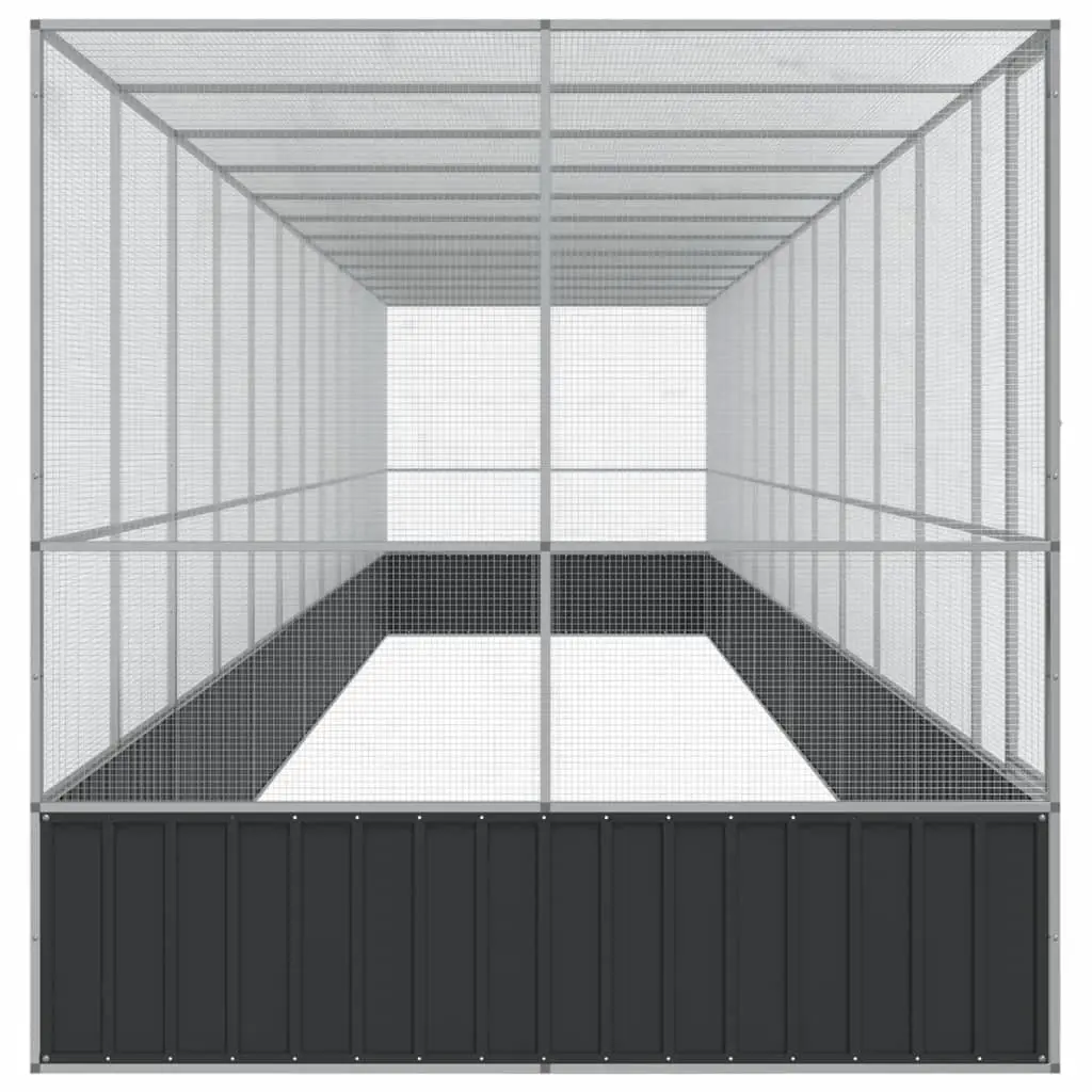 Large Bird Aviary with Extension for Outdoor Use