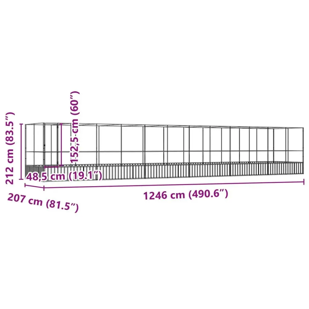 Large Bird Aviary with Extension for Outdoor Use