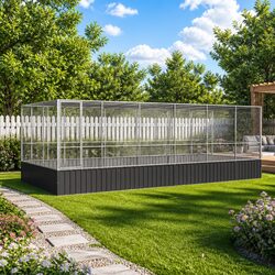 Durable Outdoor Bird Enclosure with Extension for Small Animals