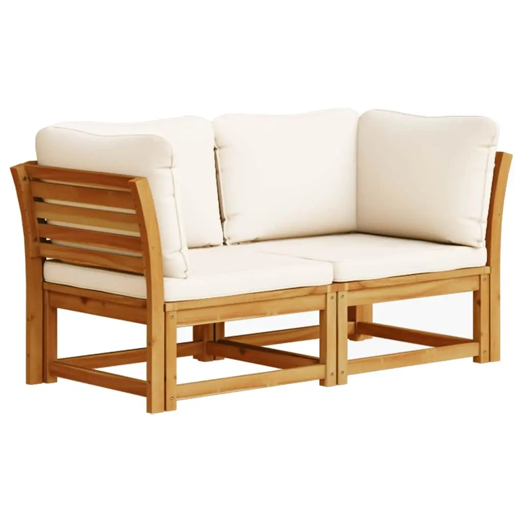 2-Seater Outdoor Garden Sofa with Cushions