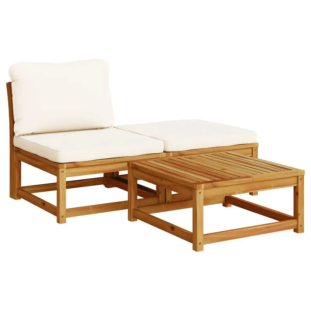 8-Piece Outdoor Sectional Sofa Garden Lounge Set with Cushions