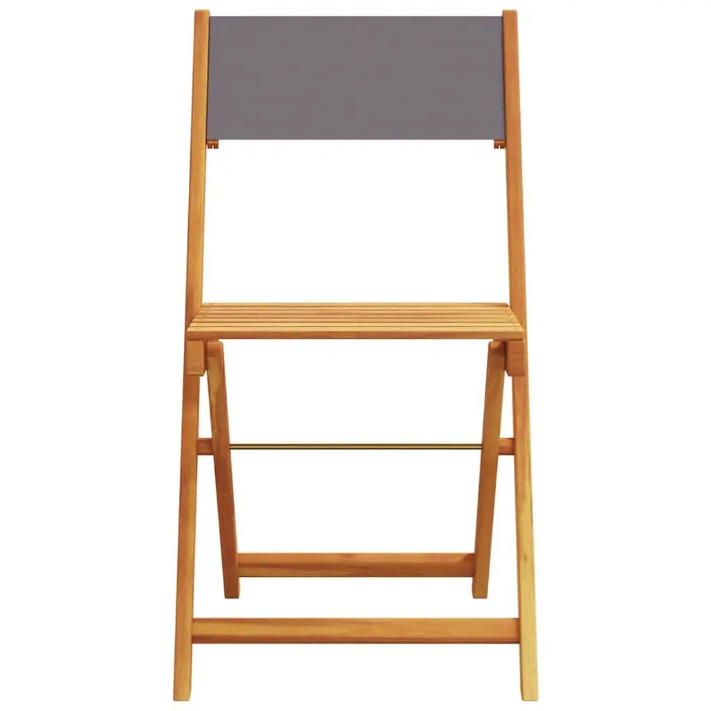 8-Piece Folding Garden Chairs Set in Anthracite