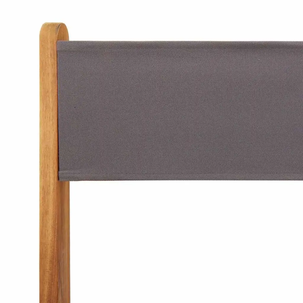 8-Piece Folding Garden Chairs Set in Anthracite