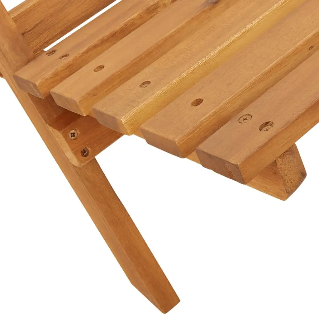 Set of 4 Cream White Folding Garden Chairs