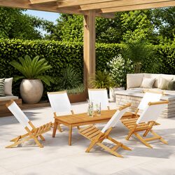 Premium Folding Garden Chairs Set of 6 for Outdoor Use