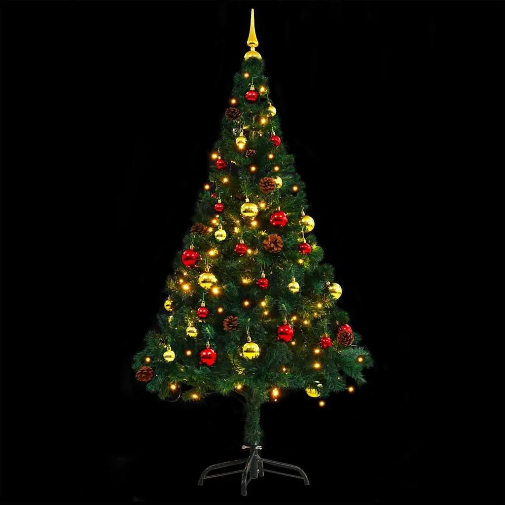 150cm Green Pre-lit Christmas Tree with LEDs