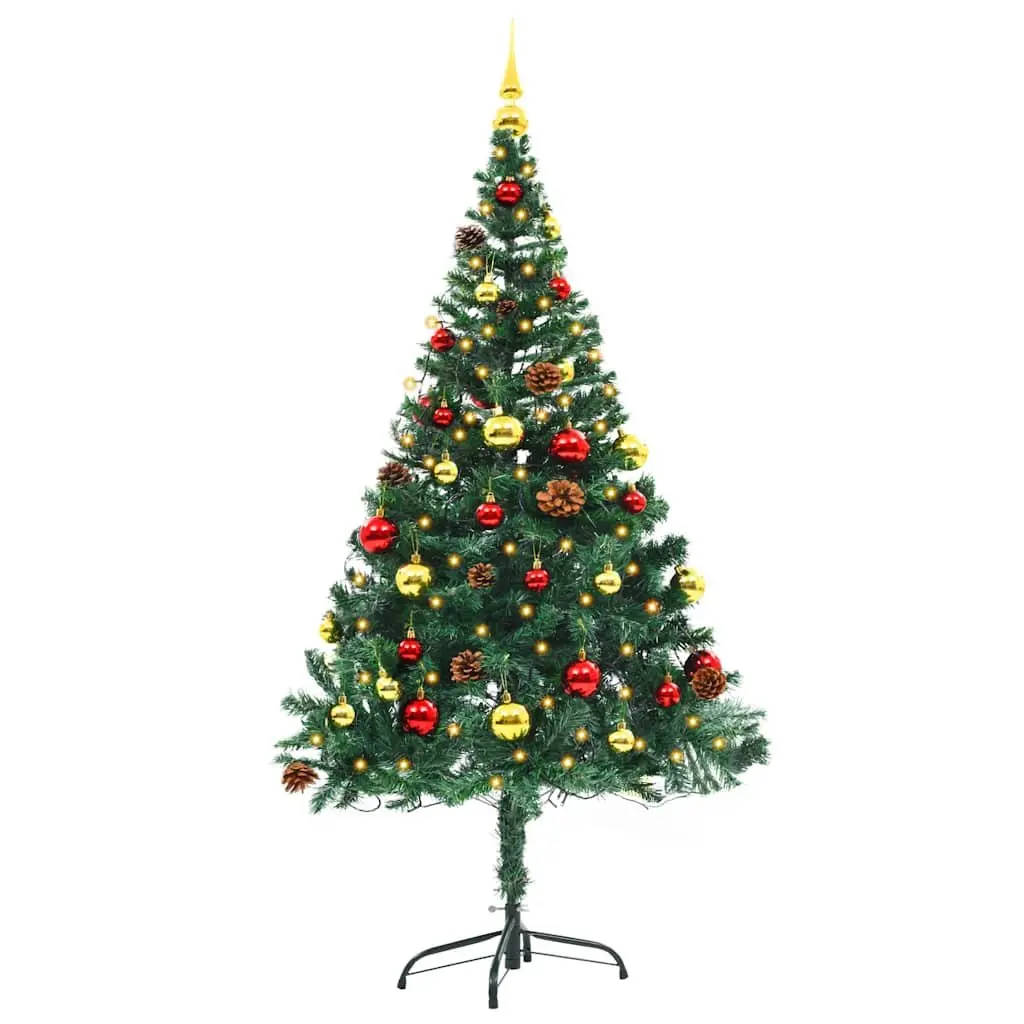 150cm Green Pre-lit Christmas Tree with LEDs