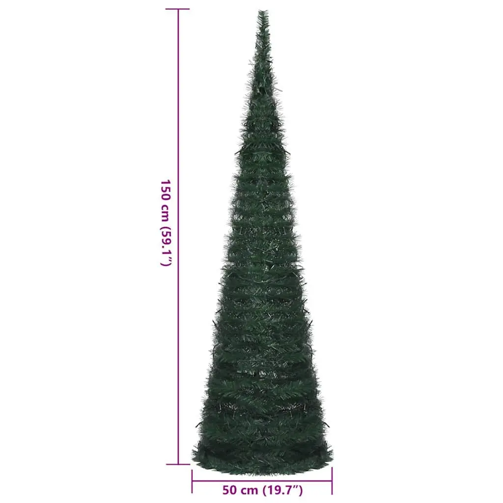 150cm Green Pop-up String Artificial Christmas Tree