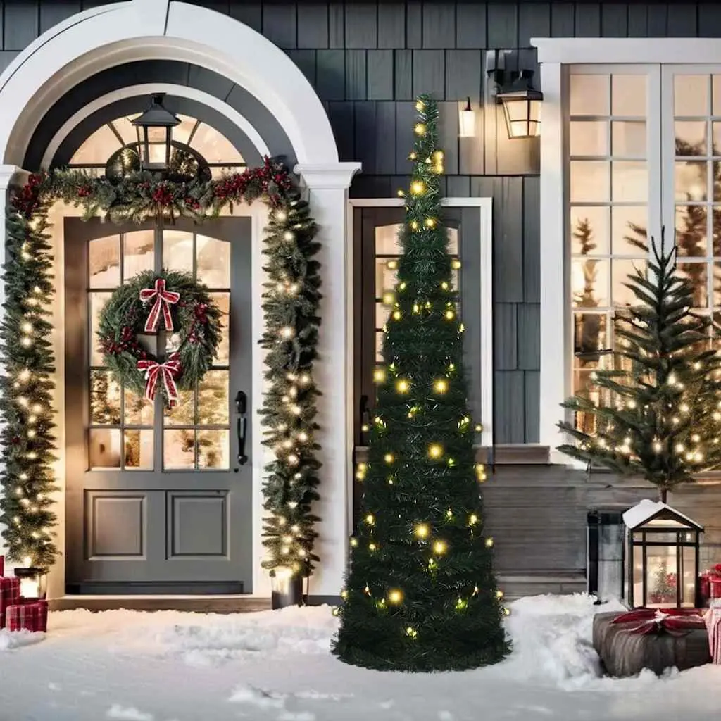 Pop-up Artificial Christmas Tree with 200 LEDs