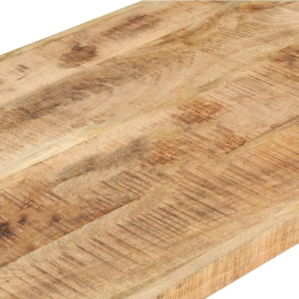 Coffee Table Solid Rough Mango Wood 120x60x40 cm Brown Industrial