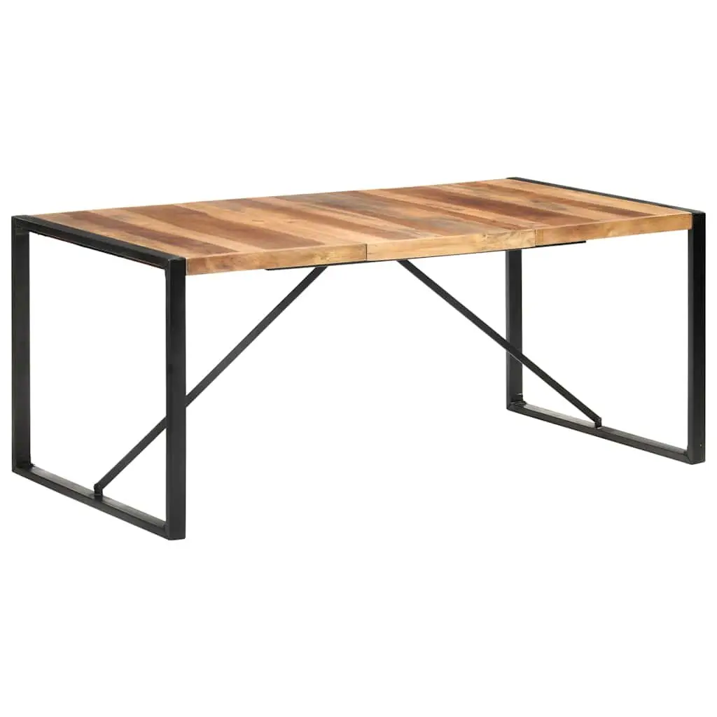 Solid Wood Acacia Dining Table 180x90x75 cm Brown