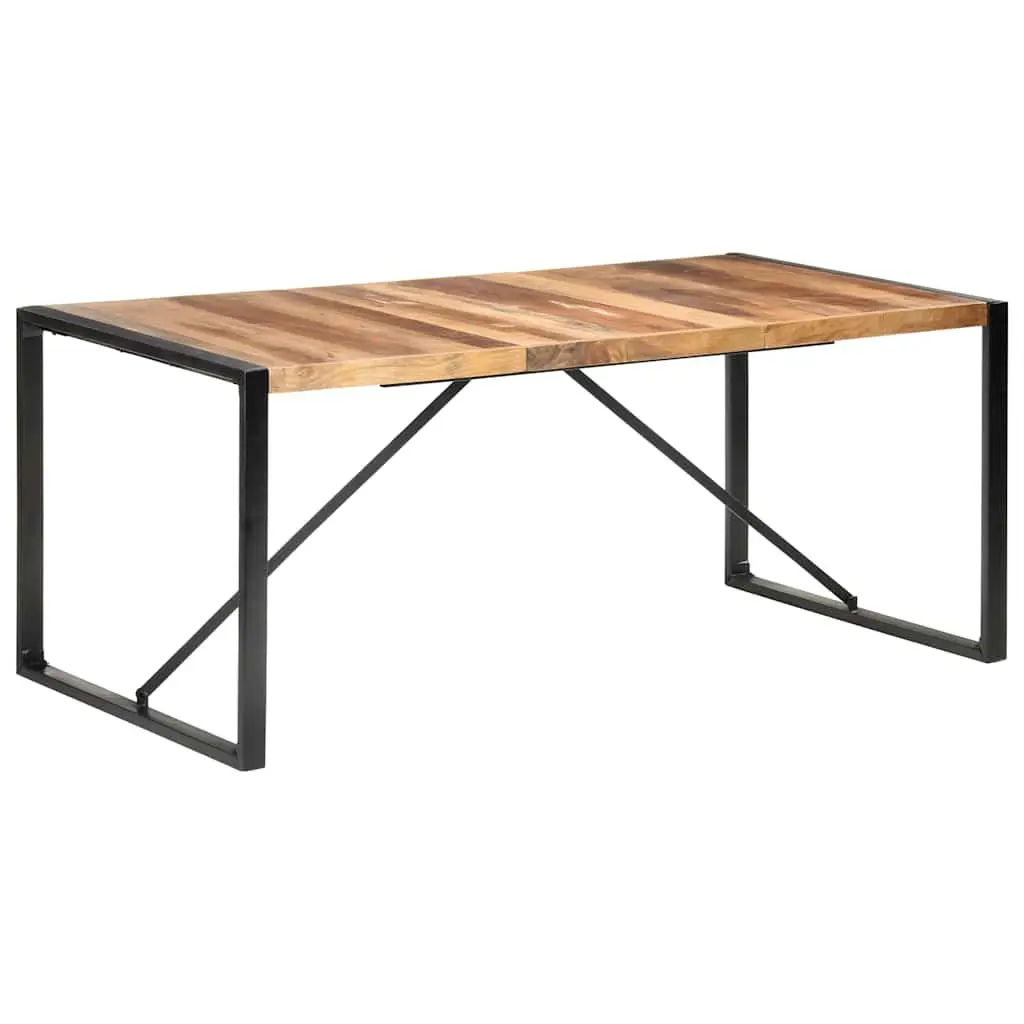Solid Wood Acacia Dining Table 180x90x75 cm Brown