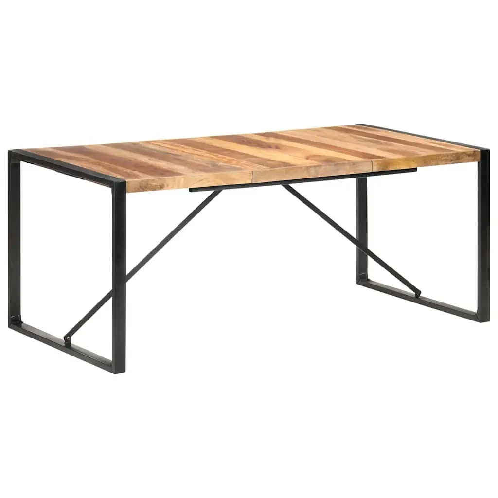 Solid Wood Acacia Dining Table 180x90x75 cm Brown