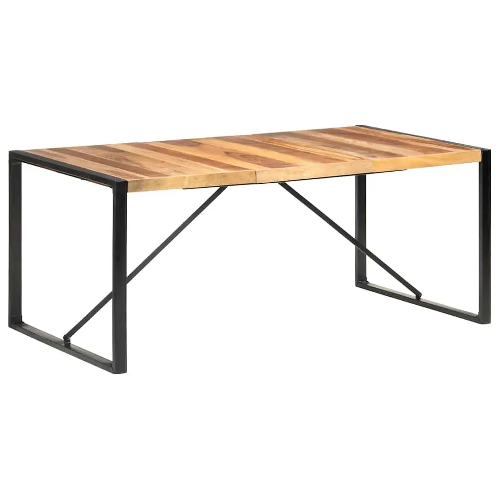 Solid Wood Acacia Dining Table 180x90x75 cm Brown