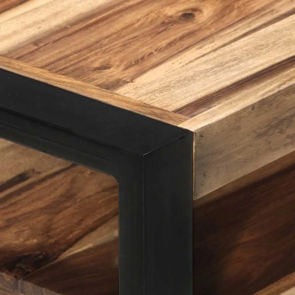Solid Wood TV Cabinet with Drawers and Shelf