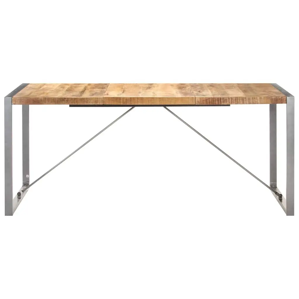 Solid Mango Wood Dining Table 180x90x75 cm Brown