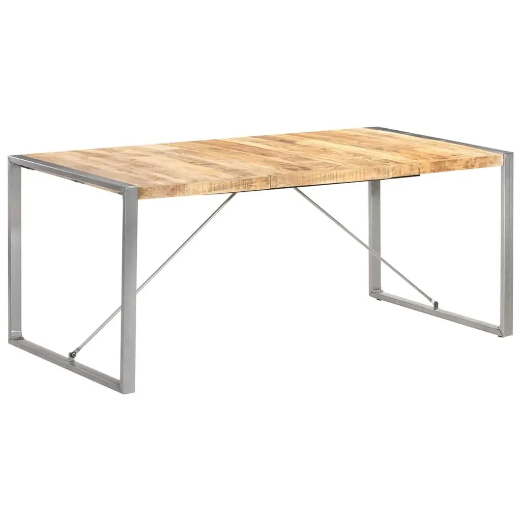 Solid Mango Wood Dining Table 180x90x75 cm Brown
