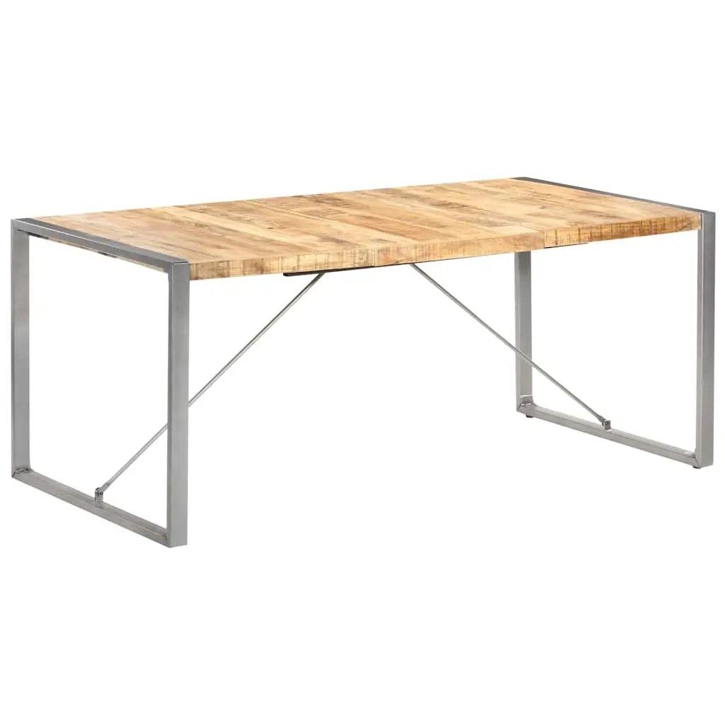 Solid Mango Wood Dining Table 180x90x75 cm Brown