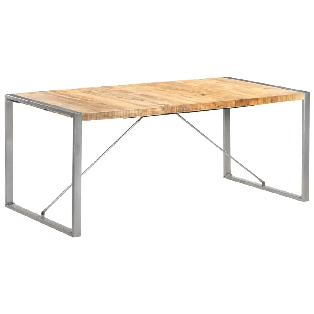 Solid Mango Wood Dining Table 180x90x75 cm Brown