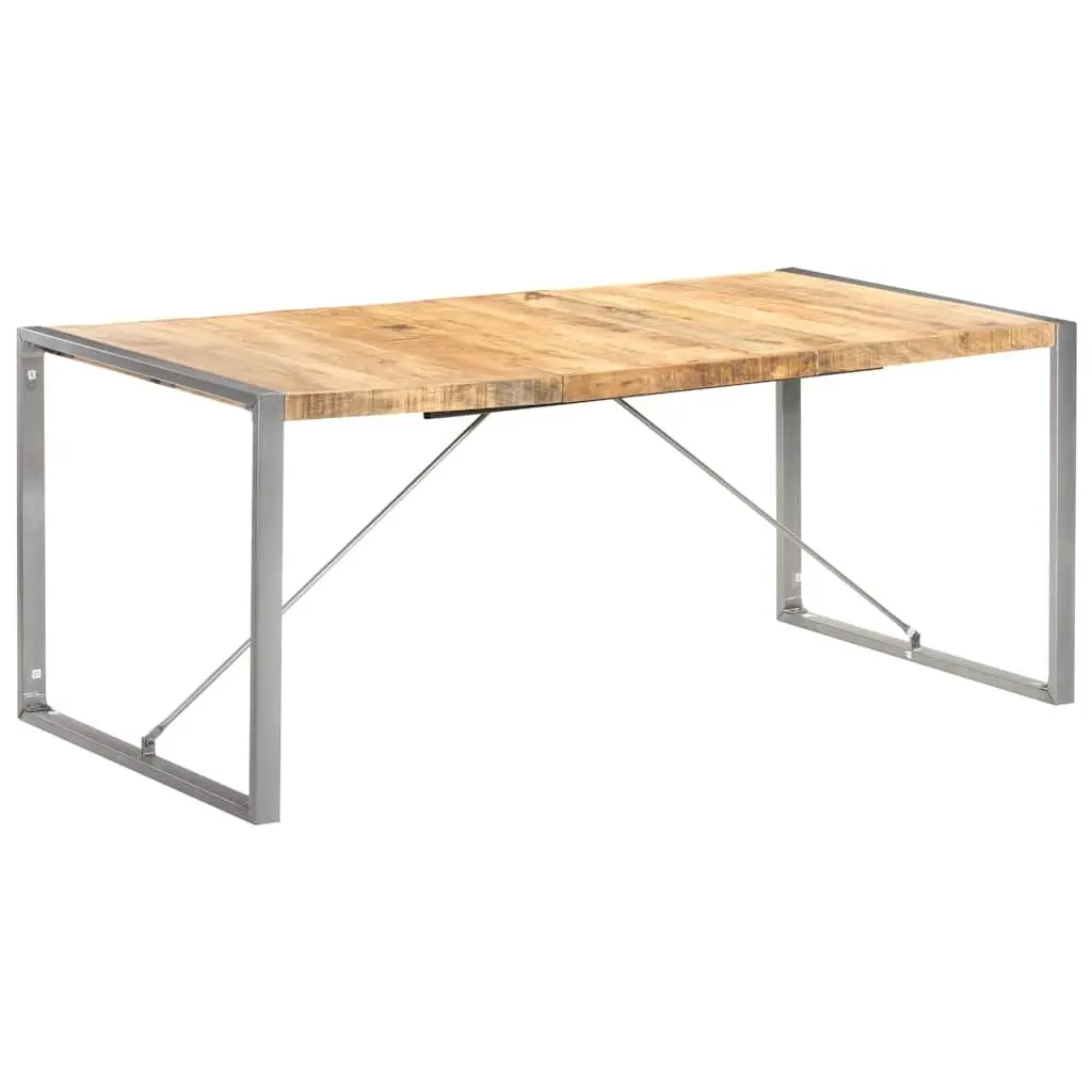 Solid Mango Wood Dining Table 180x90x75 cm Brown