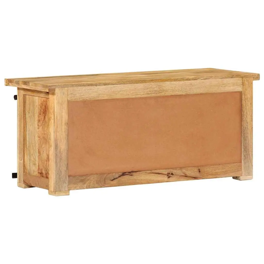 Rustic TV Cabinet 90x35x40 cm in Solid Mango Wood